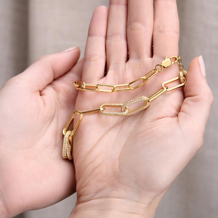 To My Wife | You are the one who pushes me up whenever I'm done - Forever Linked Necklace