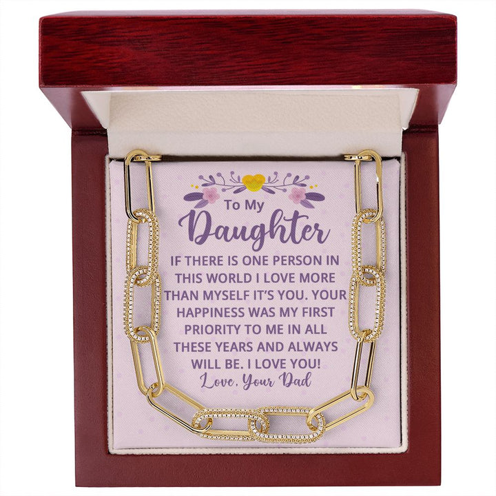 To My Daughter | If There is One Person in this World - Forever Linked Necklace