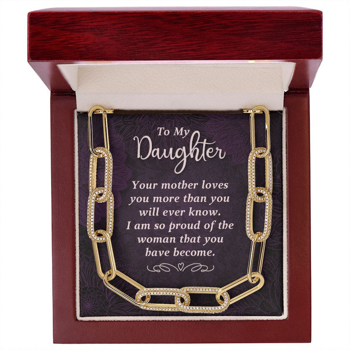 To My Daughter | Your Mother Loves You - Forever Linked Necklace