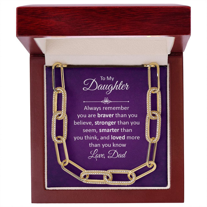 To My Daughter | Always remember - Forever Linked Necklace