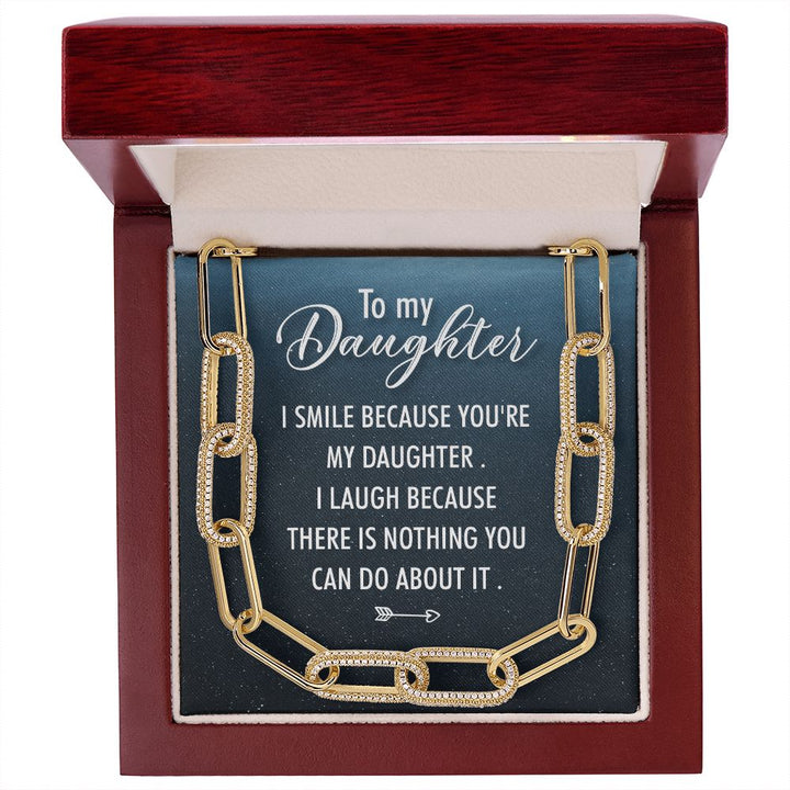 To My Daughter | I Smile - Forever Linked Necklace