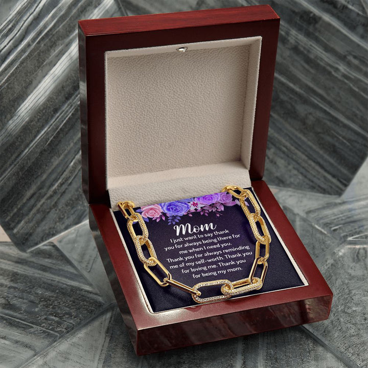 To My Mom | I just want to say Thank You - Forever Linked Necklace