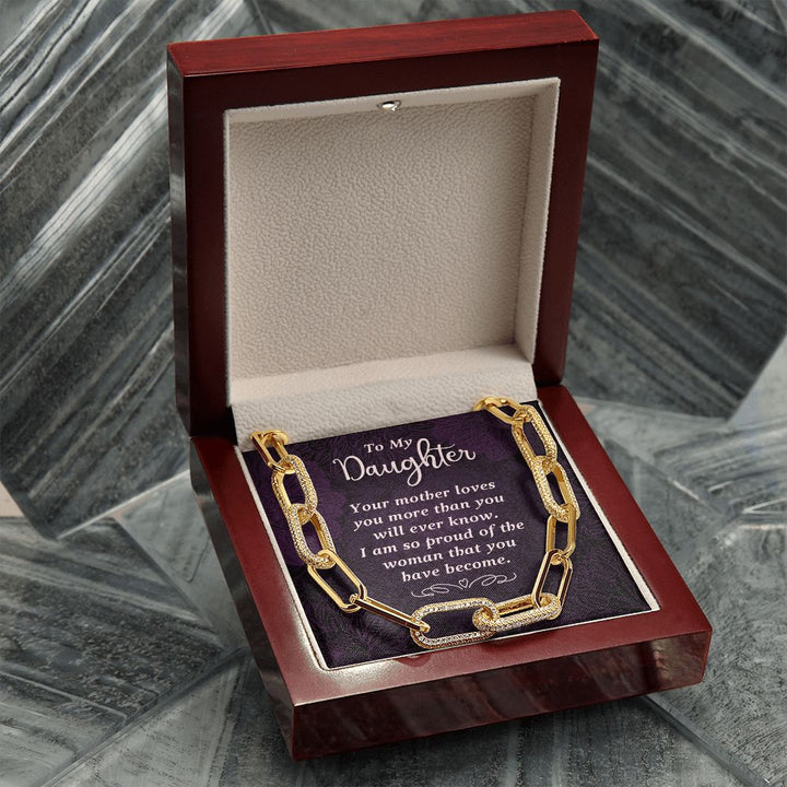 To My Daughter | Your Mother Loves You - Forever Linked Necklace