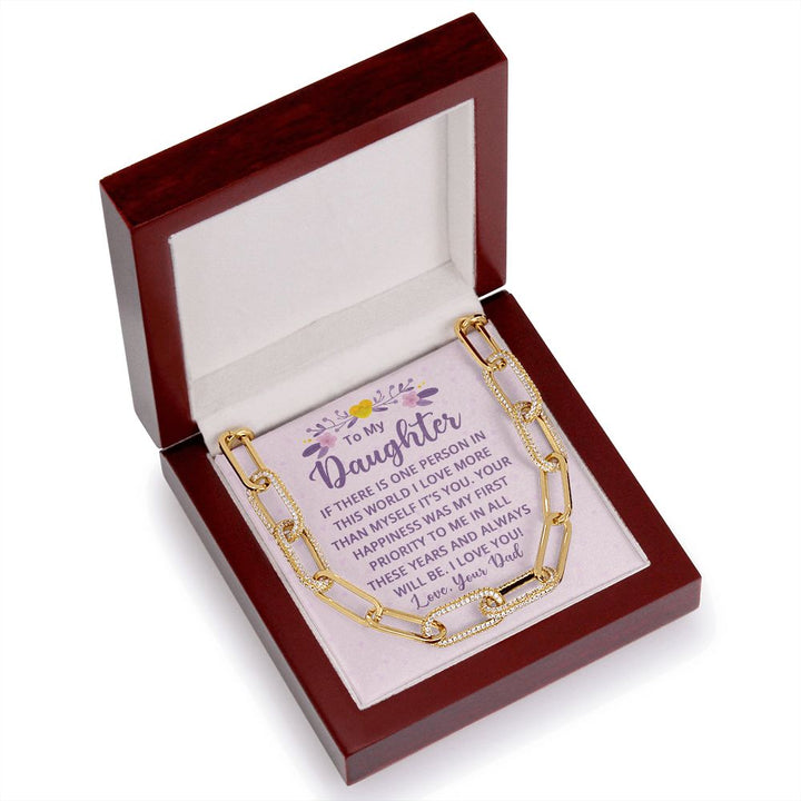 To My Daughter | If There is One Person in this World - Forever Linked Necklace