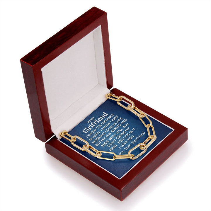 To My Girlfriend | I know the distance is hard - Forever Linked Necklace