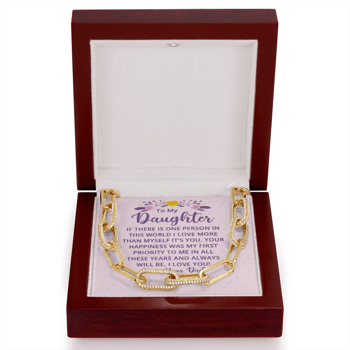 To My Daughter | If There is One Person in this World - Forever Linked Necklace