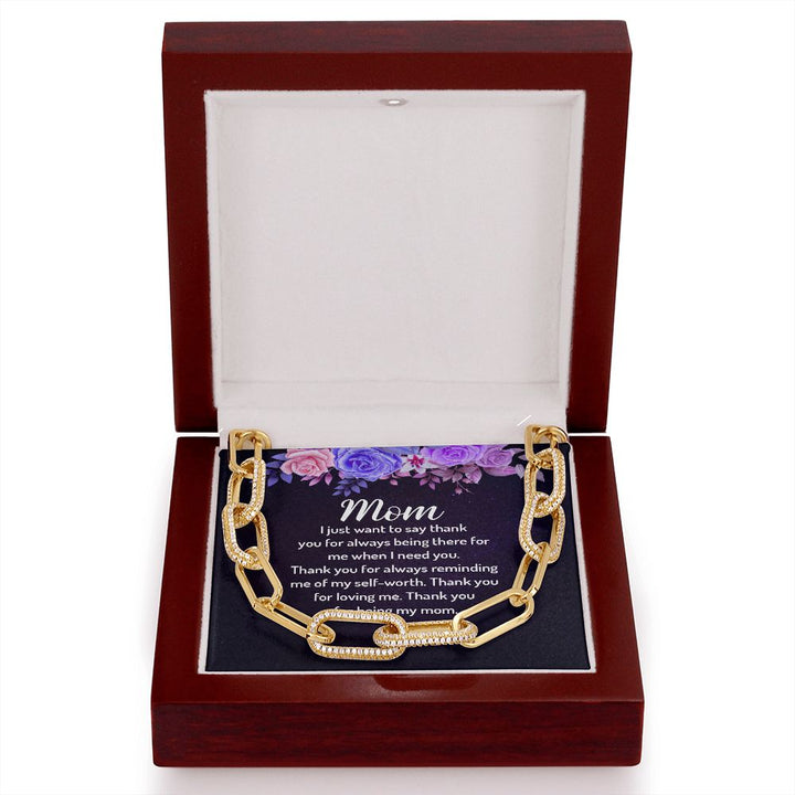 To My Mom | I just want to say Thank You - Forever Linked Necklace