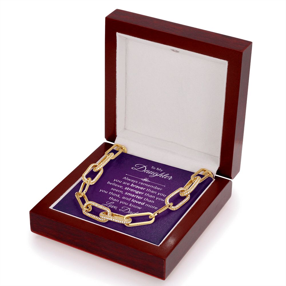 To My Daughter | Always remember - Forever Linked Necklace