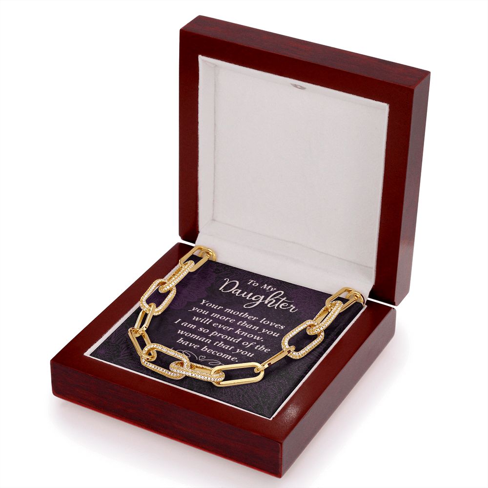 To My Daughter | Your Mother Loves You - Forever Linked Necklace