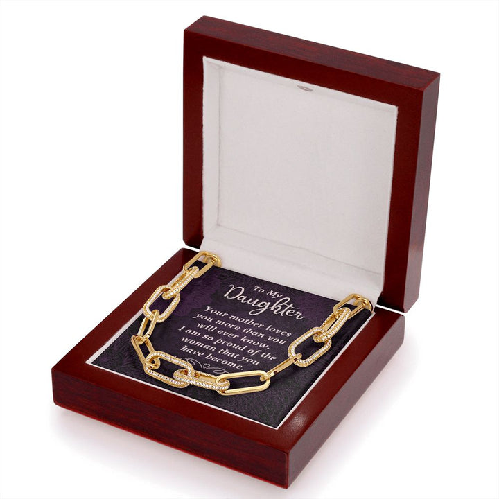 To My Daughter | Your Mother Loves You - Forever Linked Necklace