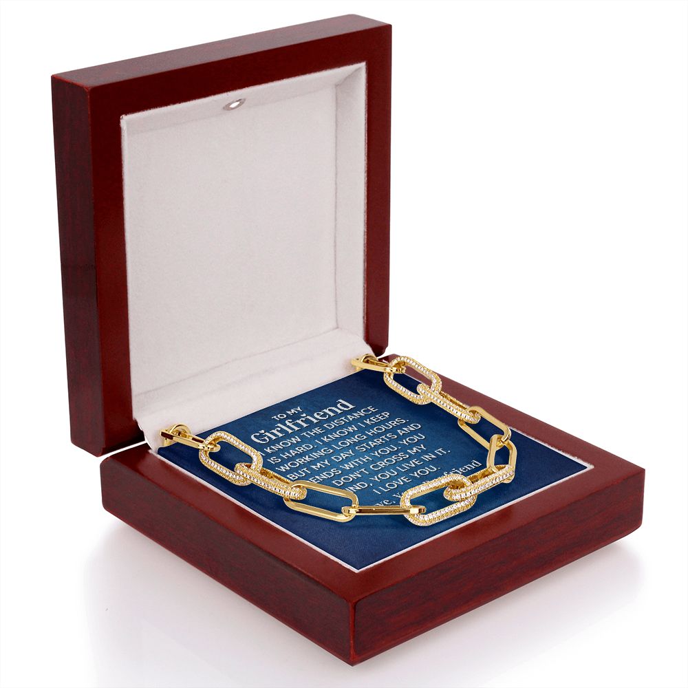 To My Girlfriend | I know the distance is hard - Forever Linked Necklace