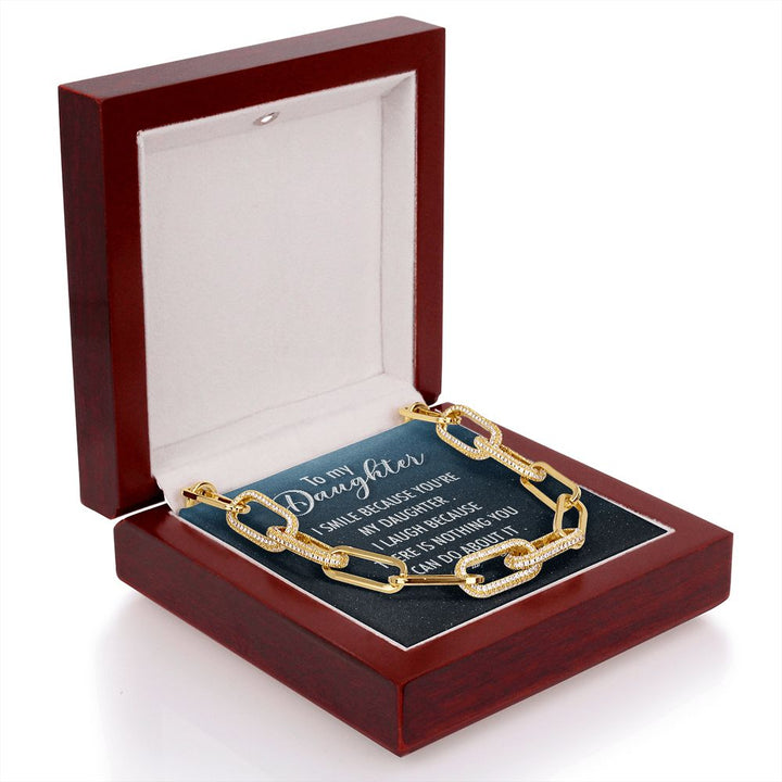 To My Daughter | I Smile - Forever Linked Necklace