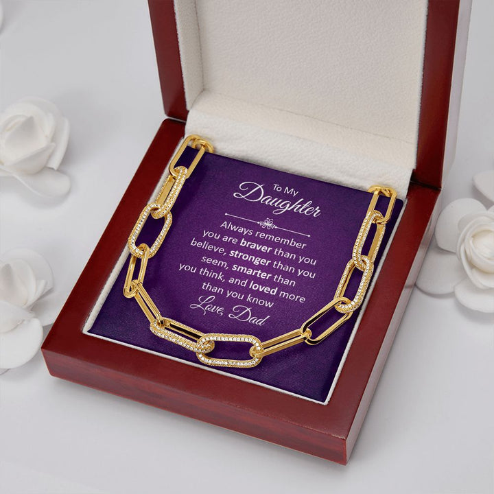 To My Daughter | Always remember - Forever Linked Necklace