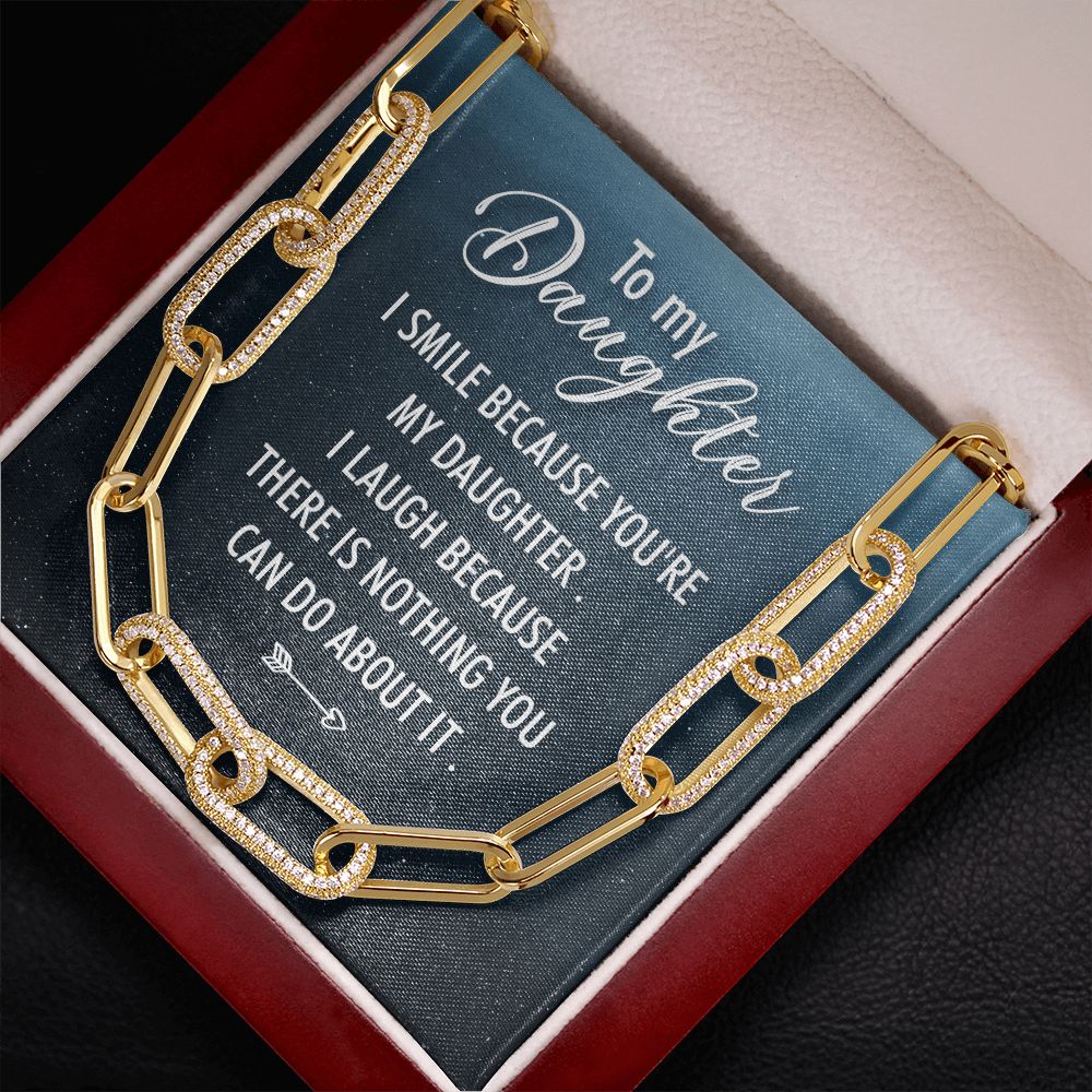 To My Daughter | I Smile - Forever Linked Necklace