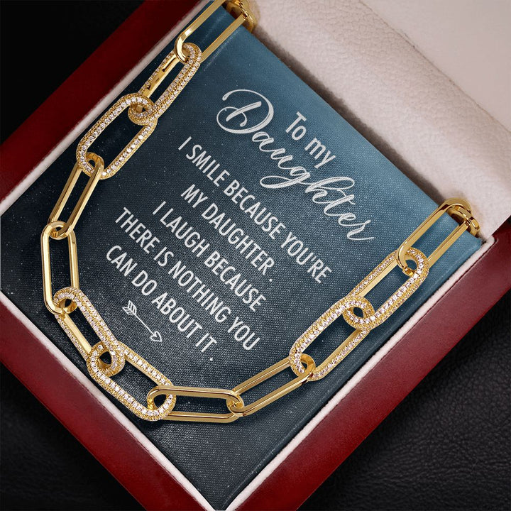 To My Daughter | I Smile - Forever Linked Necklace