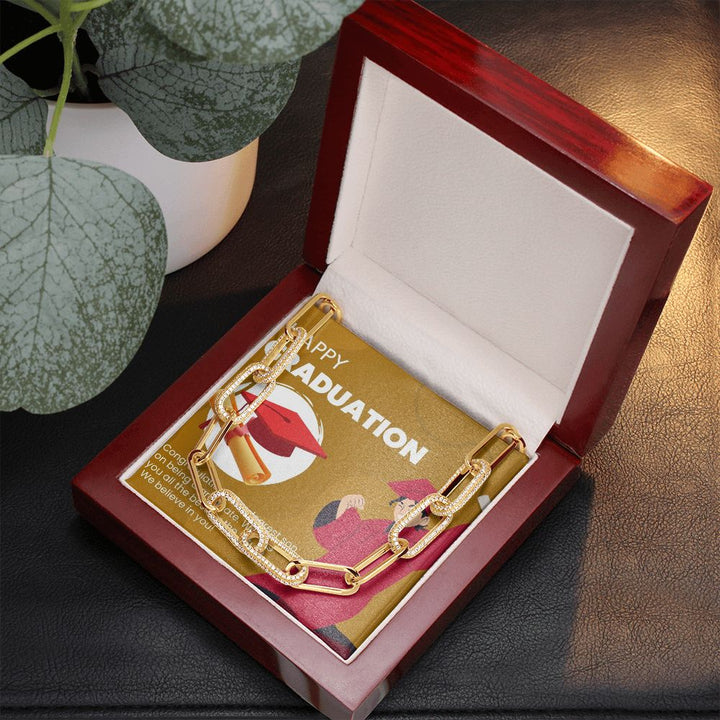 Happy Graduation | Celebrating My Son's Graduation and Wishing Him All the Best - Forever Linked Necklace