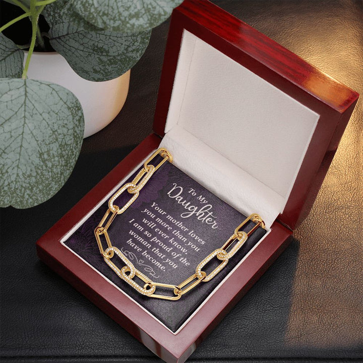 To My Daughter | Your Mother Loves You - Forever Linked Necklace