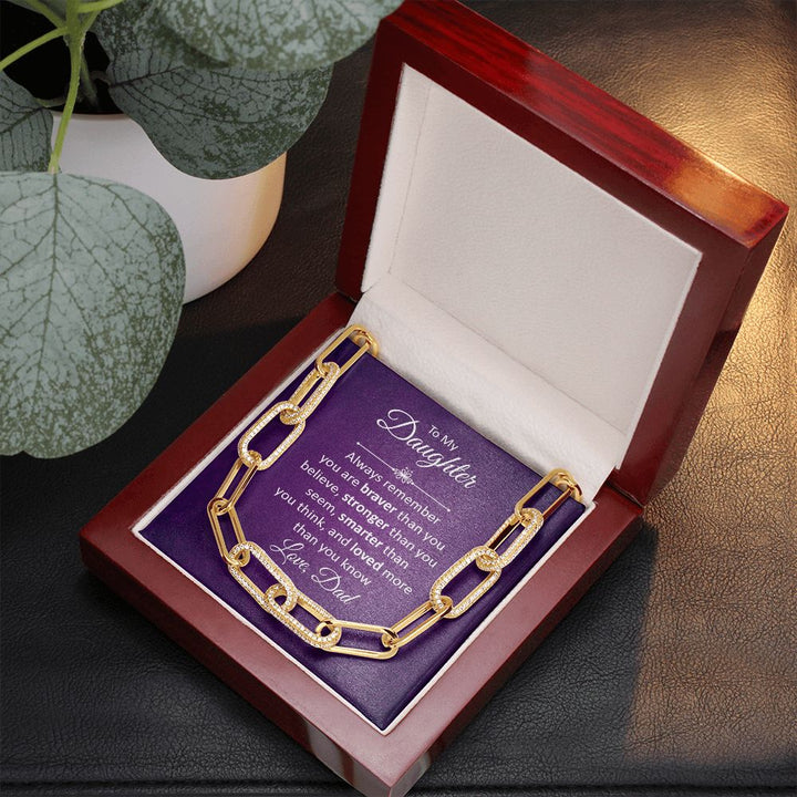 To My Daughter | Always remember - Forever Linked Necklace