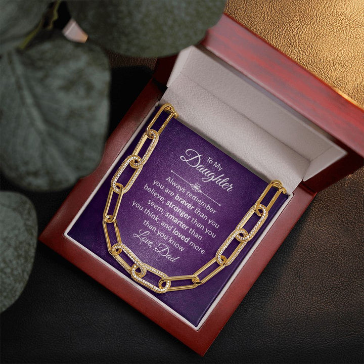 To My Daughter | Always remember - Forever Linked Necklace