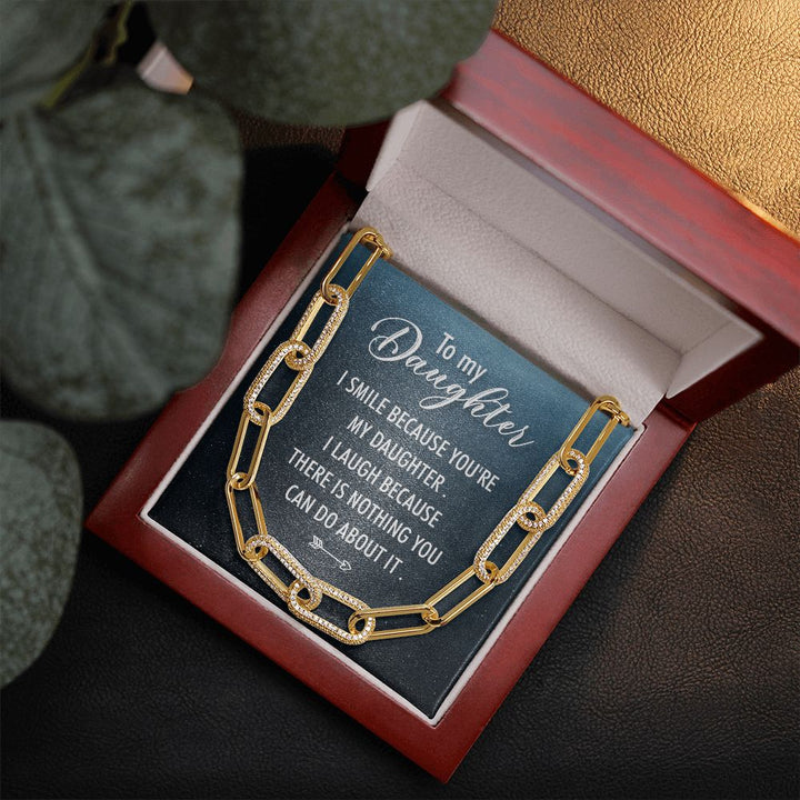 To My Daughter | I Smile - Forever Linked Necklace