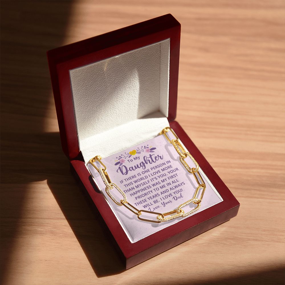 To My Daughter | If There is One Person in this World - Forever Linked Necklace