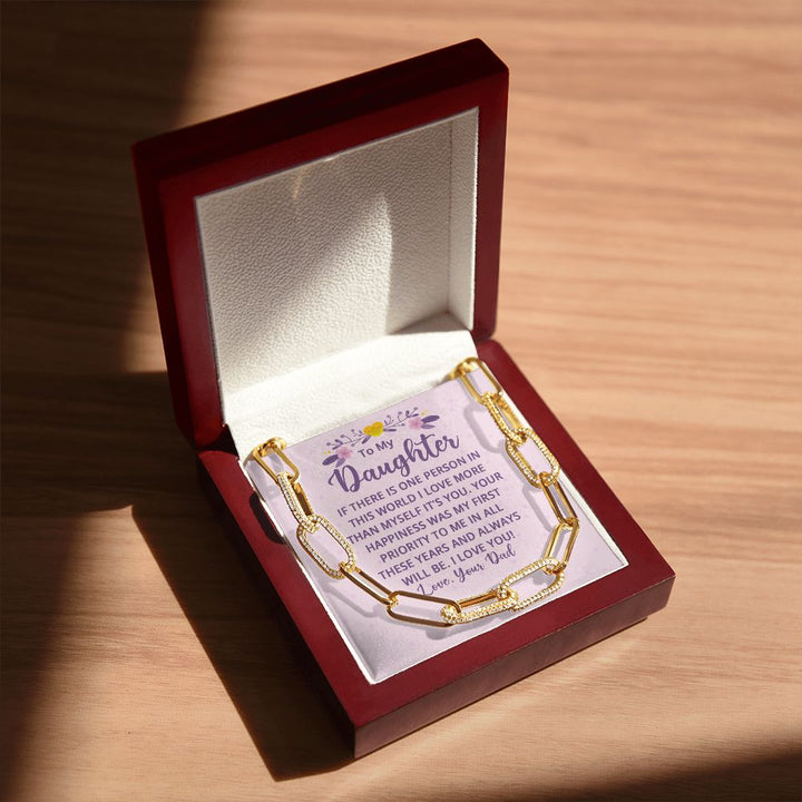 To My Daughter | If There is One Person in this World - Forever Linked Necklace