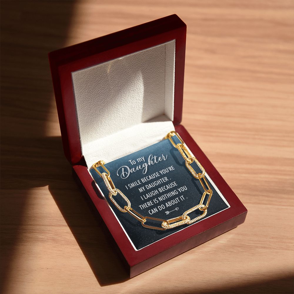 To My Daughter | I Smile - Forever Linked Necklace