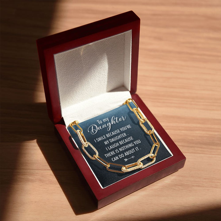 To My Daughter | I Smile - Forever Linked Necklace
