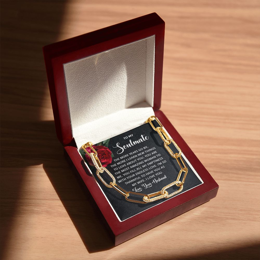 To My Soulmate | The more years go by the more I learn new things - Forever Linked Necklace