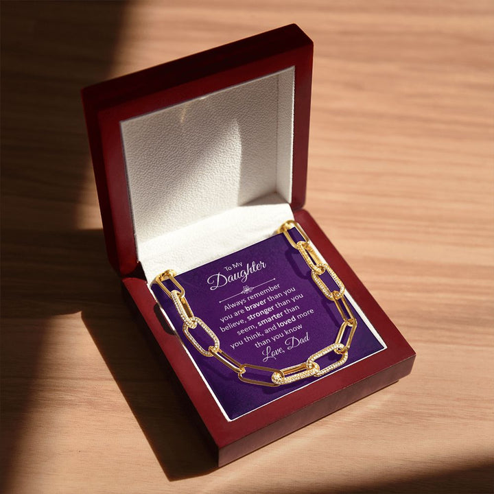 To My Daughter | Always remember - Forever Linked Necklace