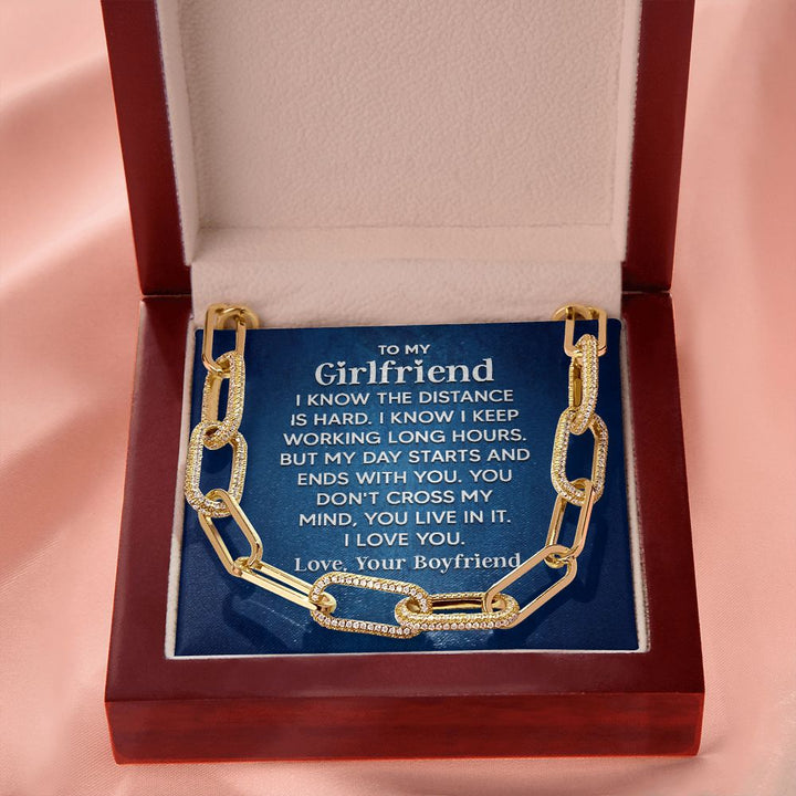 To My Girlfriend | I know the distance is hard - Forever Linked Necklace