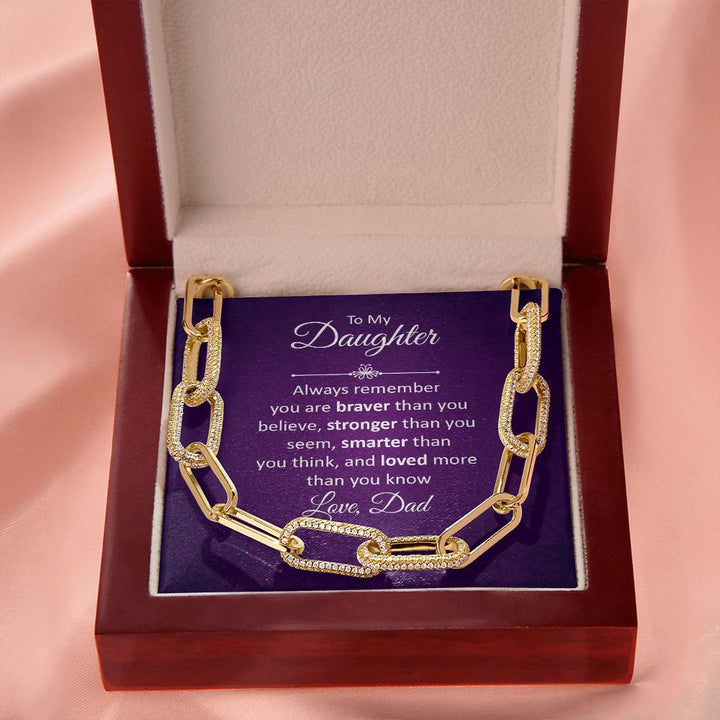 To My Daughter | Always remember - Forever Linked Necklace