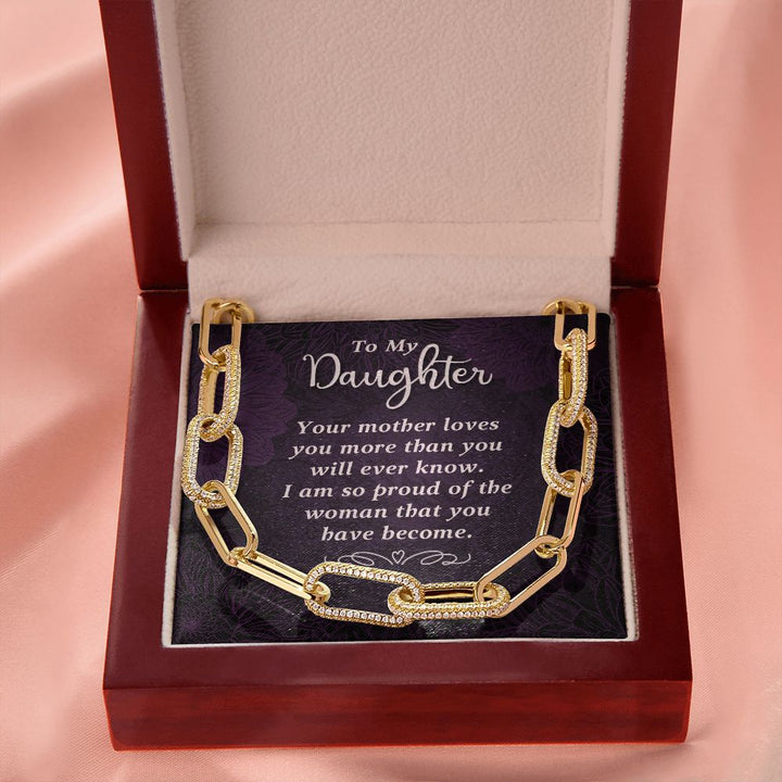 To My Daughter | Your Mother Loves You - Forever Linked Necklace