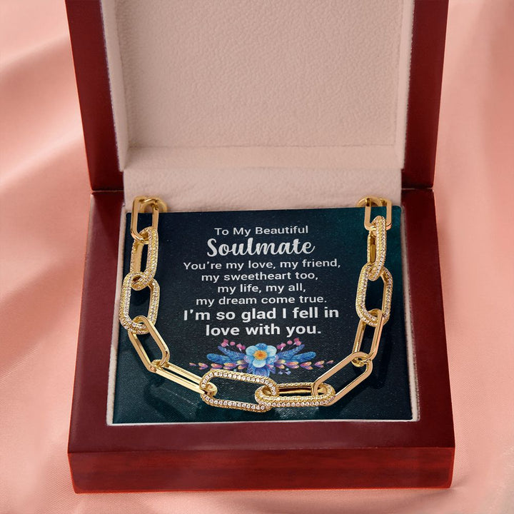 To My Beautiful Soulmate | You're my love - Forever Linked Necklace