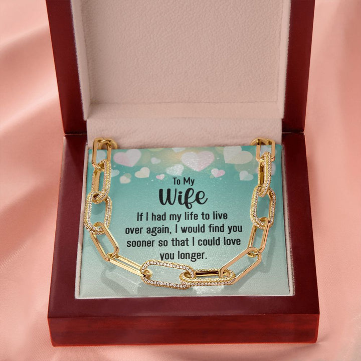 To My Wife | I would find you sooner - Forever Linked Necklace