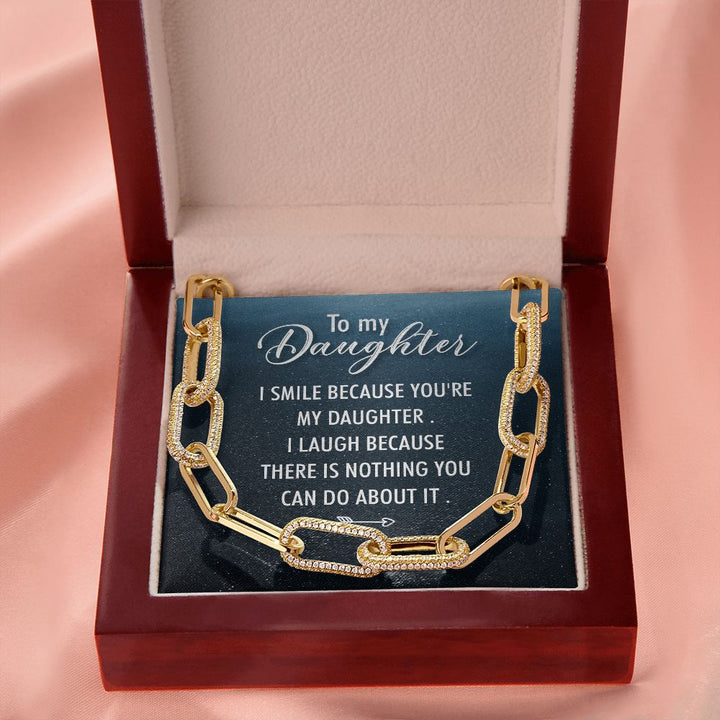 To My Daughter | I Smile - Forever Linked Necklace