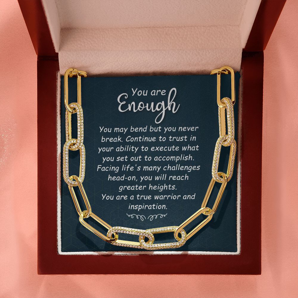 You are Enough | You May Bend - Forever Linked Necklace