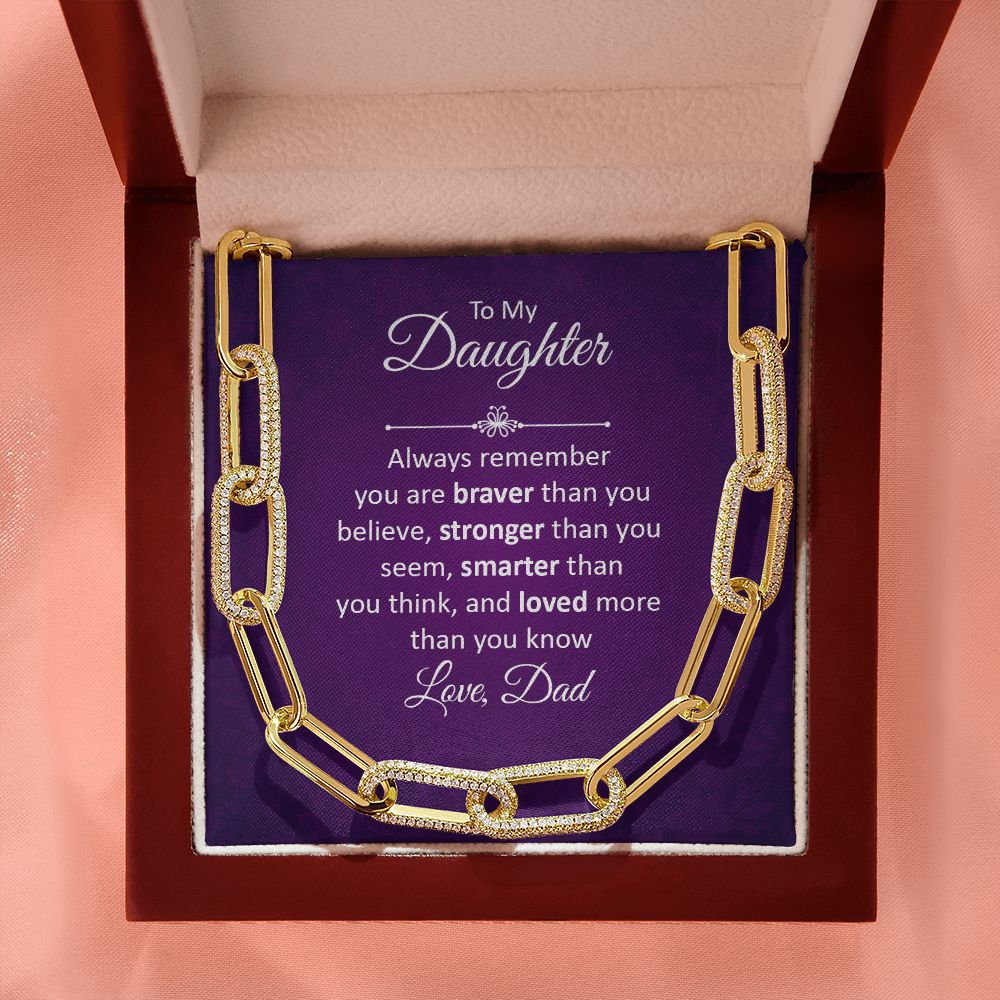 To My Daughter | Always remember - Forever Linked Necklace