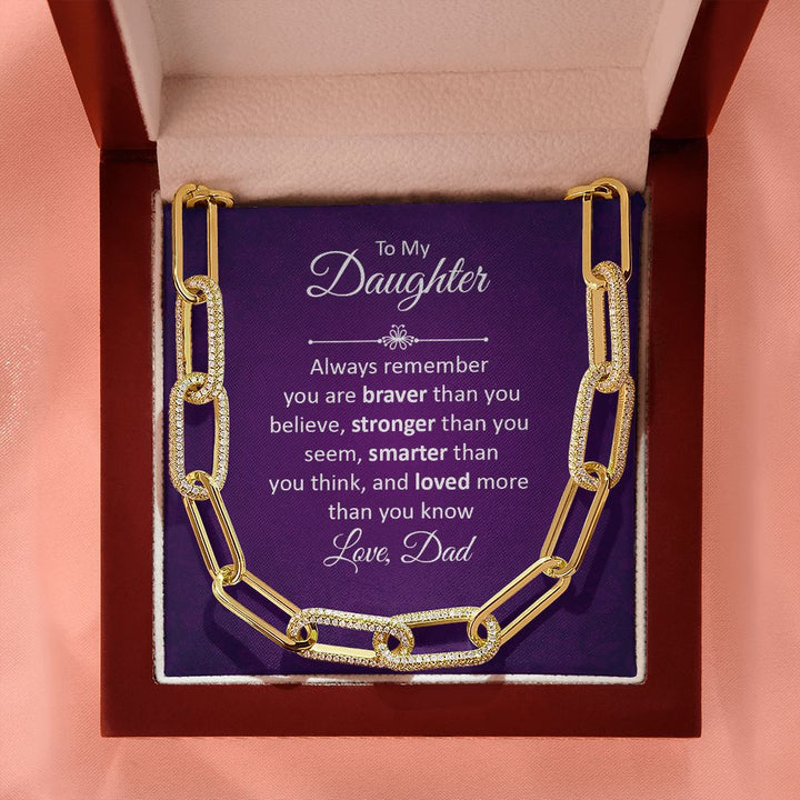To My Daughter | Always remember - Forever Linked Necklace
