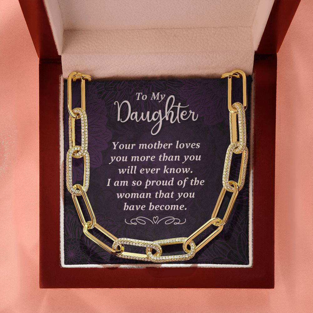 To My Daughter | Your Mother Loves You - Forever Linked Necklace