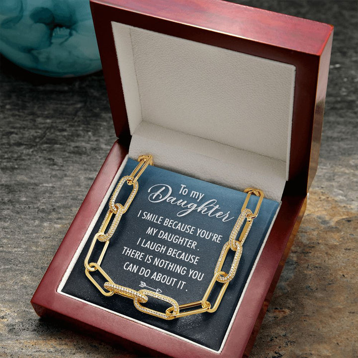 To My Daughter | I Smile - Forever Linked Necklace