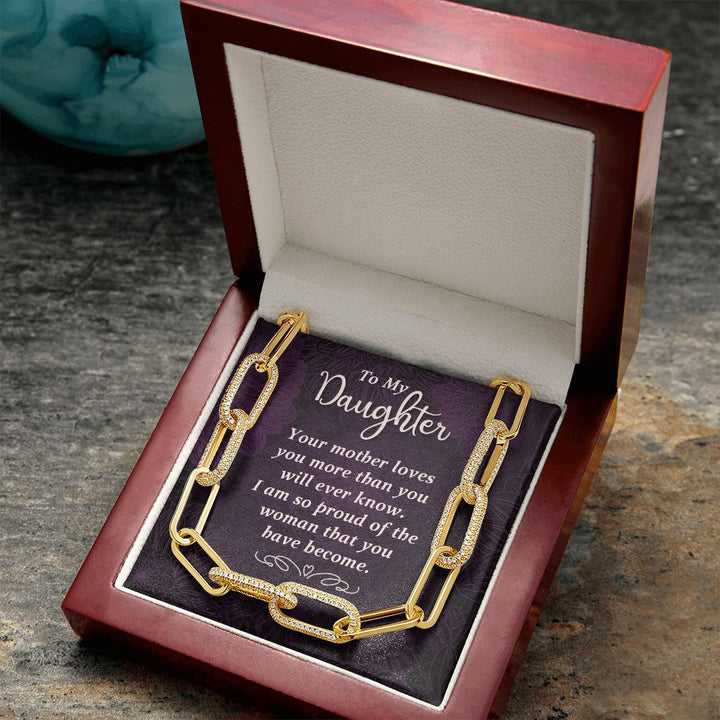 To My Daughter | Your Mother Loves You - Forever Linked Necklace