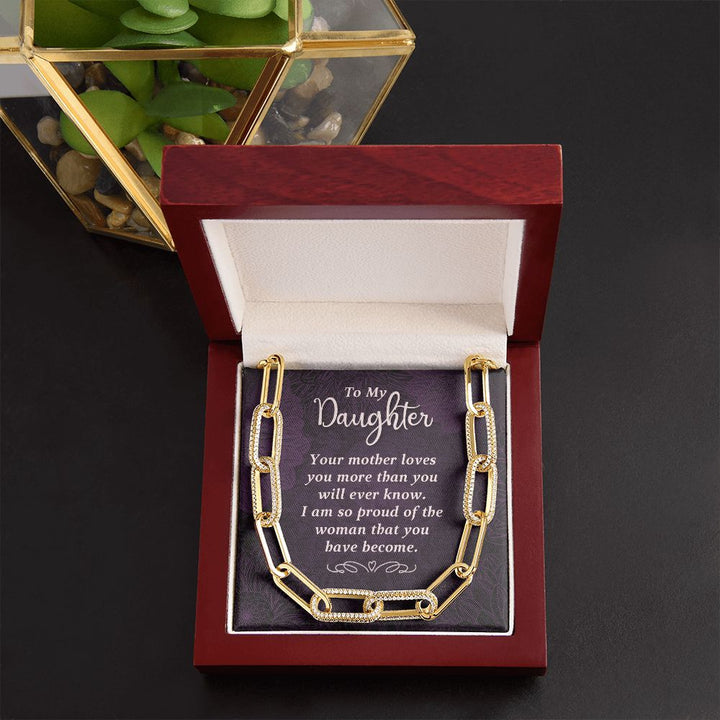 To My Daughter | Your Mother Loves You - Forever Linked Necklace