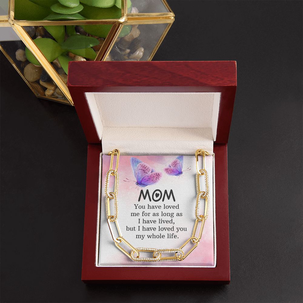 To My mom | You have loved me for as long as - Forever Linked Necklace
