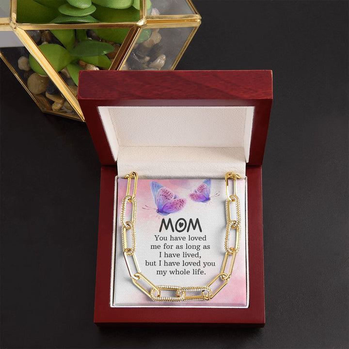 To My mom | You have loved me for as long as - Forever Linked Necklace