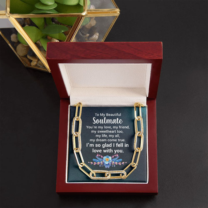To My Beautiful Soulmate | You're my love - Forever Linked Necklace