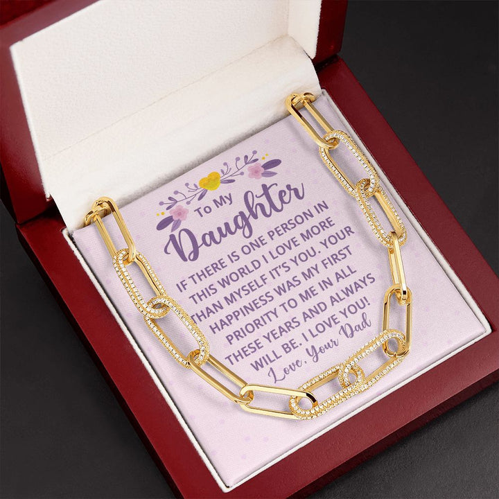 To My Daughter | If There is One Person in this World - Forever Linked Necklace