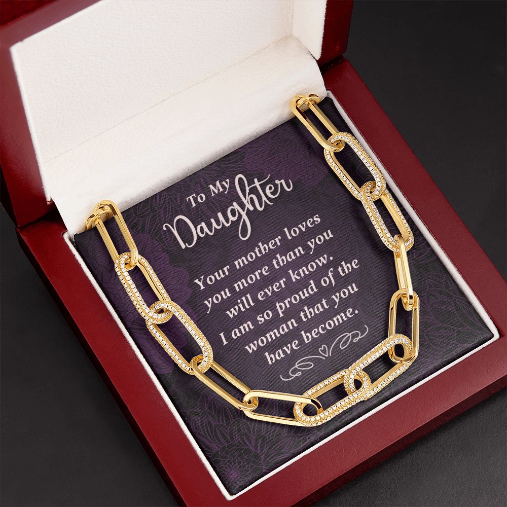 To My Daughter | Your Mother Loves You - Forever Linked Necklace