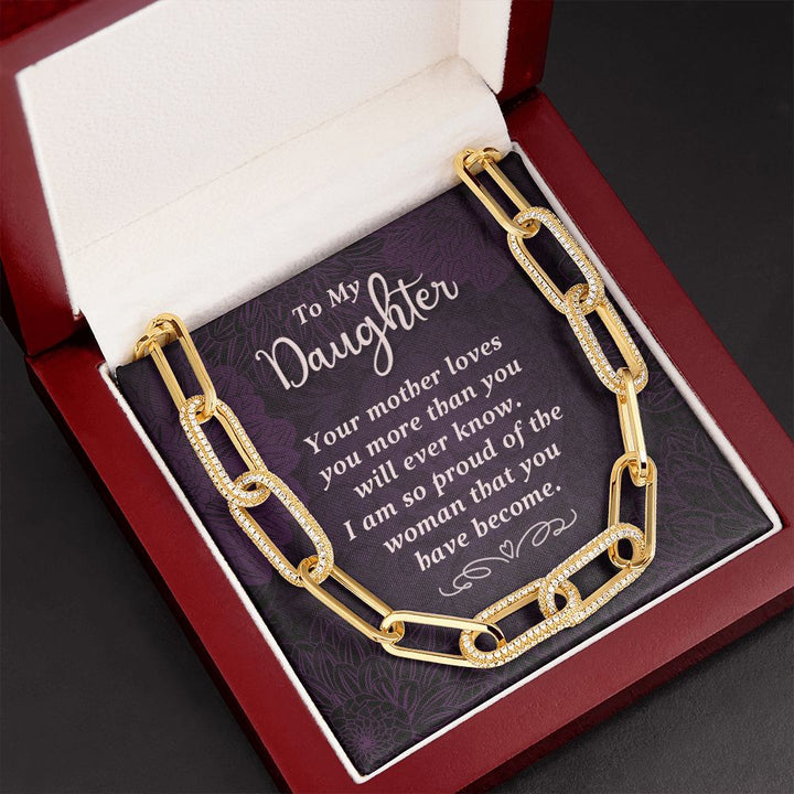 To My Daughter | Your Mother Loves You - Forever Linked Necklace