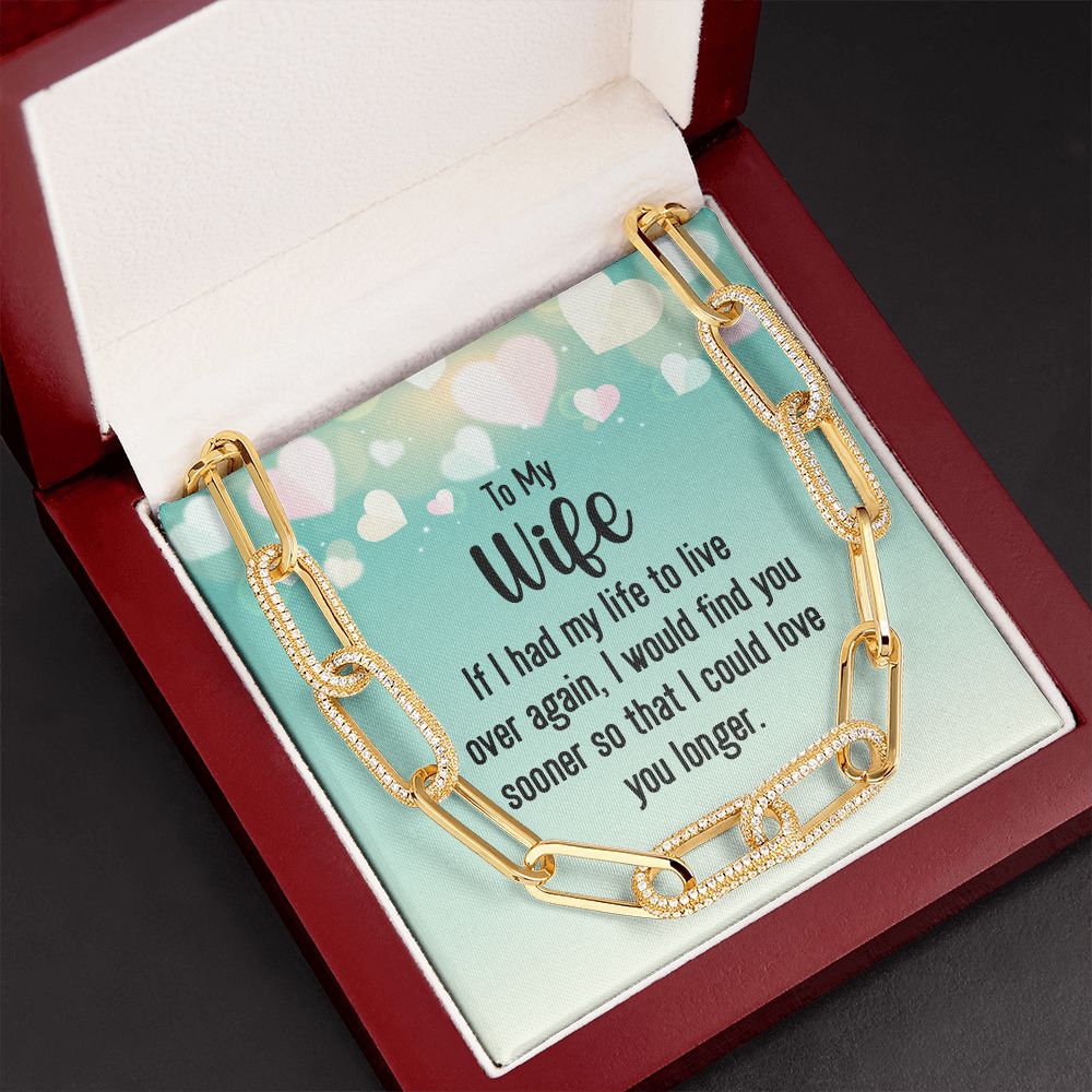 To My Wife | I would find you sooner - Forever Linked Necklace